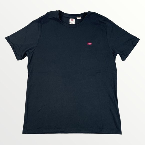 Levi's Standard Fit Black Men's Casual Wear Short Sleeve T-Shirt Large - Picture 1 of 6
